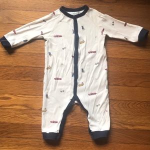 Ralph Lauren Teddy Bear Race Car Romper, 9m
